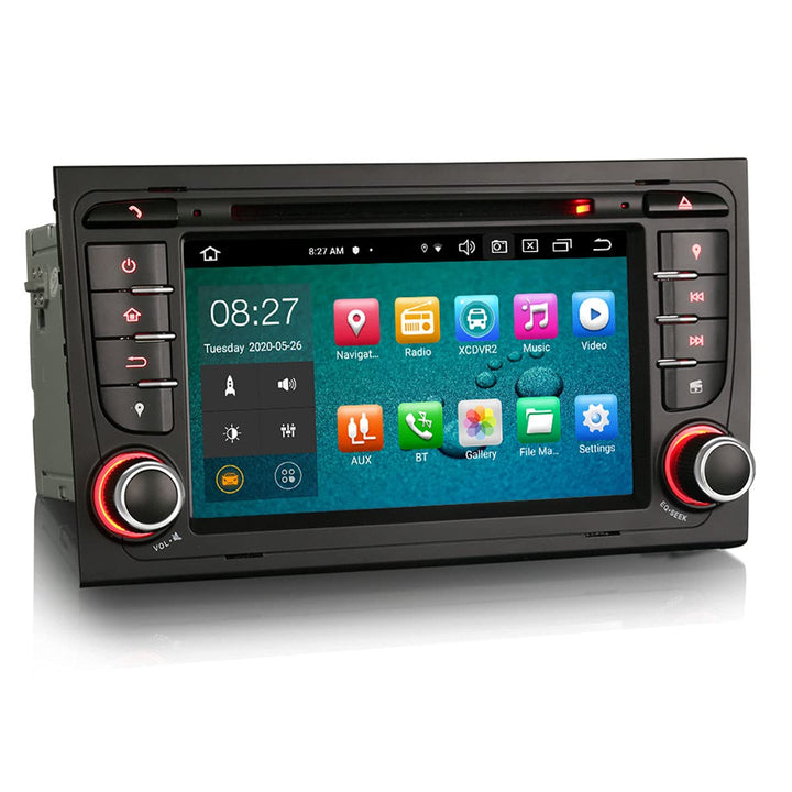 Erisin Android 10.0 8-Kern Autoradio Mit GPS für Audi A4 S4 RS4 RNS-E Seat Exeo 7 Zoll Navigation DA
