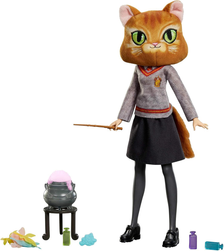 Mattel Harry Potter-Spielzeug, Spielset mit Vielsaft-Trank Hermine Granger-Puppe, typisches Hogwarts