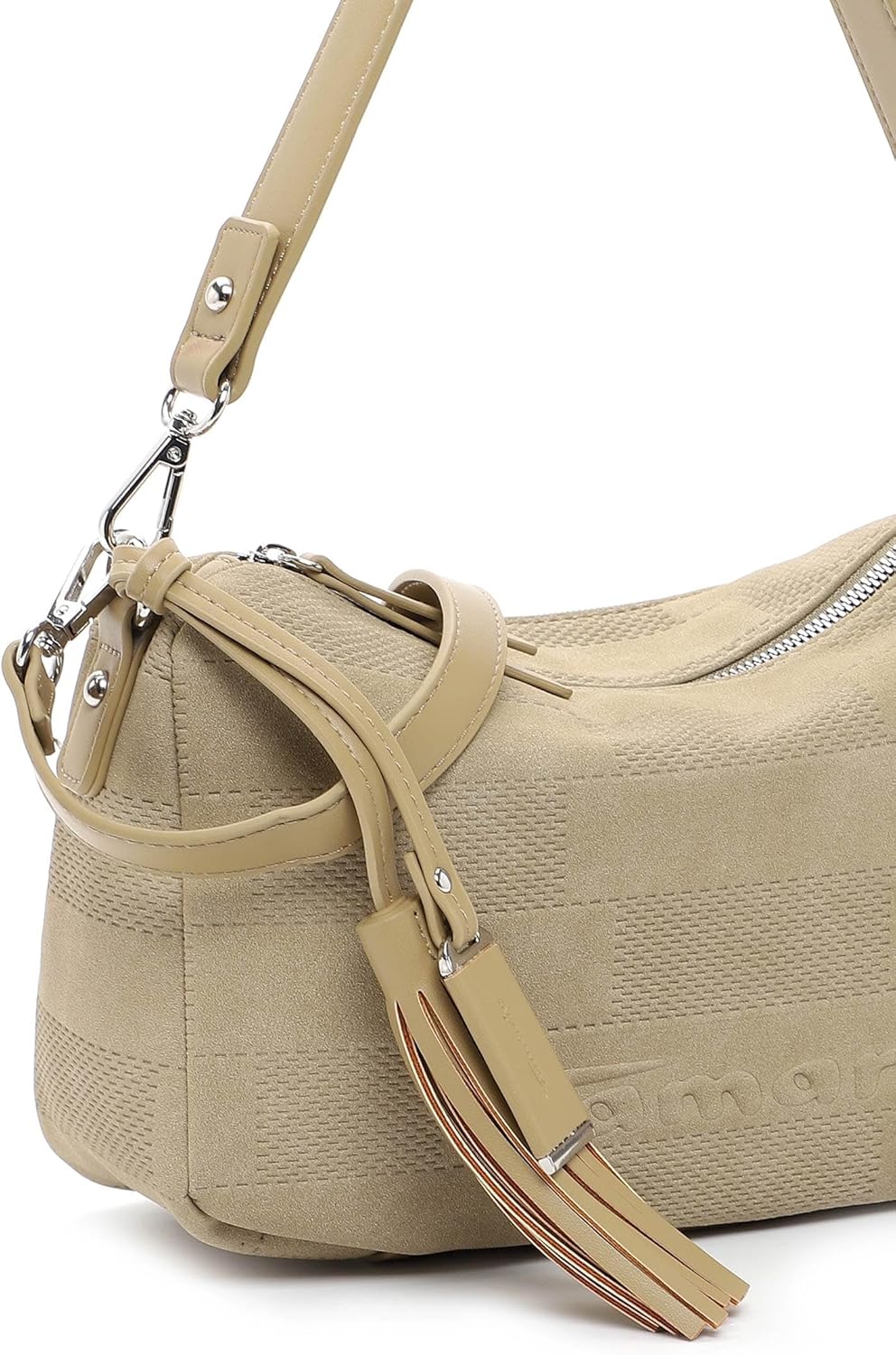 Tamaris Umhängetasche Letzia 32190 Damen Handtaschen Uni Einheitsgrösse Khaki, Einheitsgröß