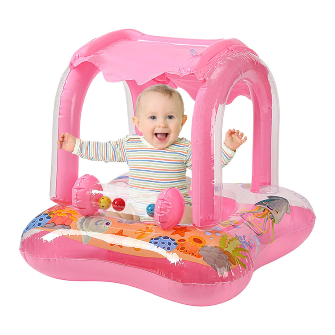 Babyschwimmhilfe, Aufblasbare Schwimmhilfe Für Kleinkinder Mit Cartoon Design, Baby Schwimmhilfe Mit