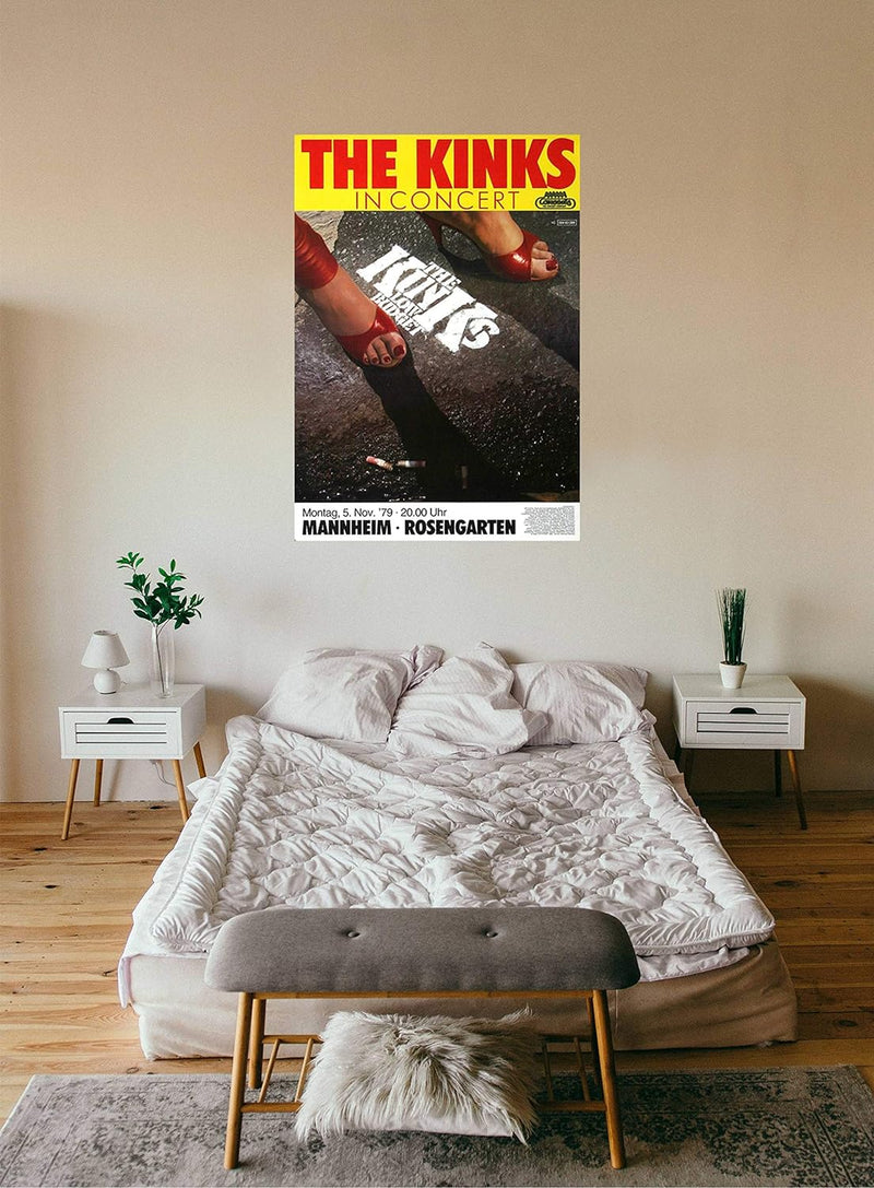 The Kinks - Low Budget, Mannheim 1979 » Konzertplakat/Premium Poster | Live Konzert Veranstaltung |