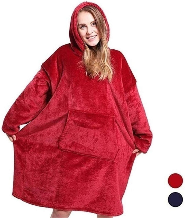 C hello cloud Oversized Hoodie Decke, Wearable Blanket Sweatshirt, Ultra Soft Sherpa Fleece Bequemer