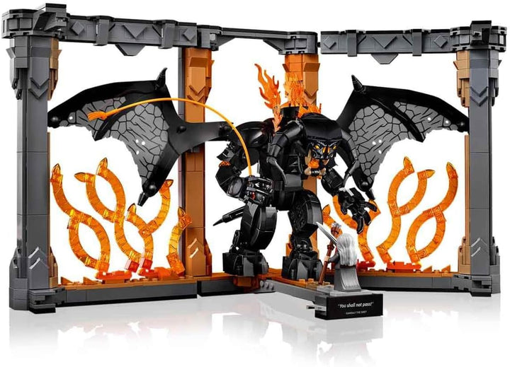 LEGO Icons Der Herr der Ringe: Balrog Bücherstütze – Spielzeug für Erwachsene zum Ausstellen – Model