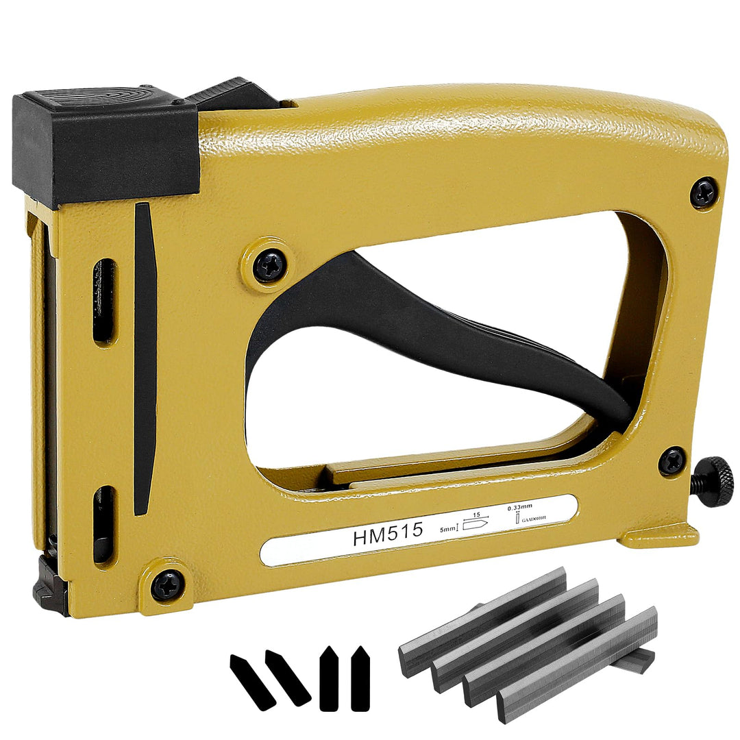 Point Driver Framing 20x12,5x3cm Handtacker mit Klammern Set Bilderrahmen Tacker mit 2000 Klammern P