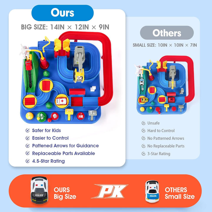 Auto Spielzeug ab 3 4 5 6 Jahre - Track Cars Spielzeug Autobahn Kinder für Kinder Jungen Mädchen übe