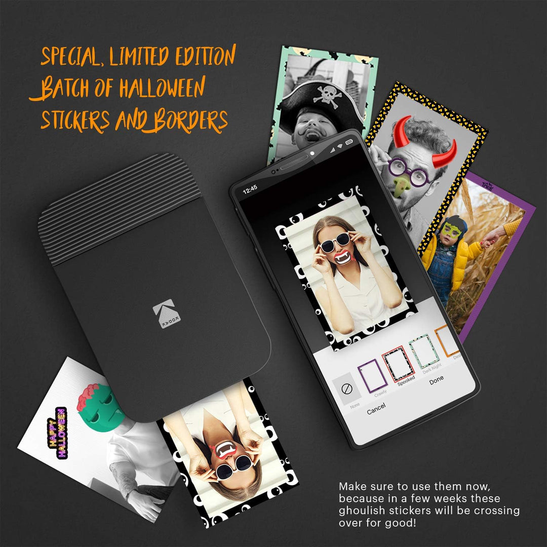 KODAK Smile Farbig Fotodrucker für Smartphone (IOS und Android) - Tintenloser Sofortdrucker, Bluetoo