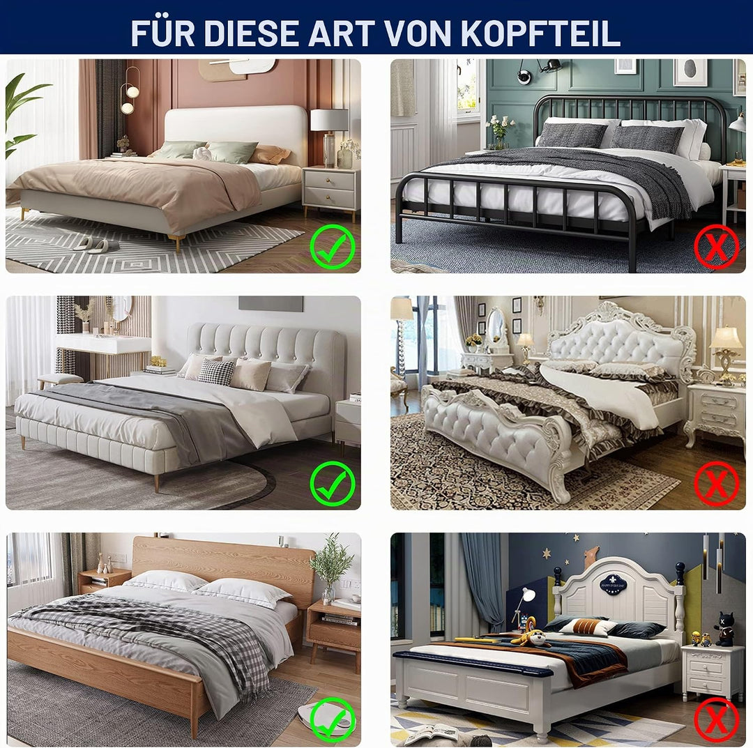TIANSHU Stretch-Bettkopfteilbezüge Kopfteilbezug Wandschutz Dehnbare Staubdichter Bettkopfschutzbezu