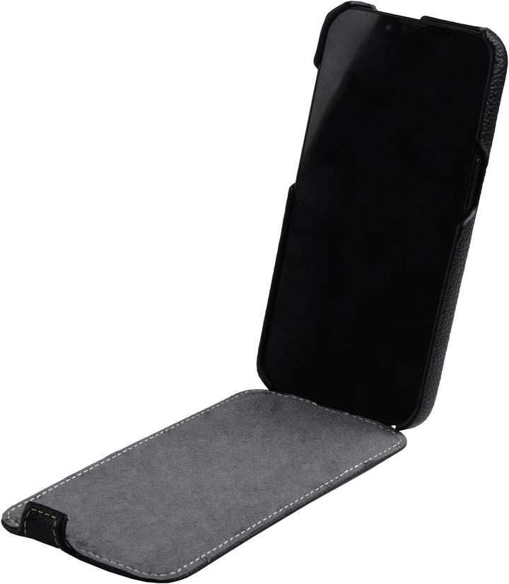 Mobiskin Hülle passend für Apple iPhone 14 Plus (6,7 Zoll), Handyhülle mit beschichtetem Leder, Case