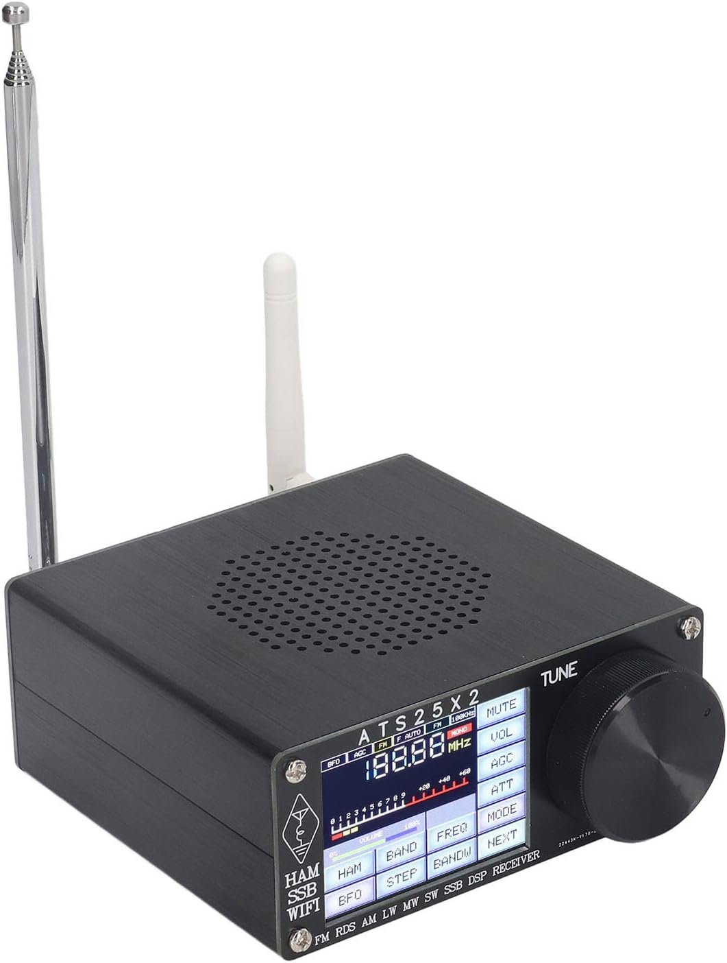 Oumefar Full Band Radio Receiver DSP Shortwave Multi Modes mit Spectrum Scanning ATS25X2 FM LW Porta