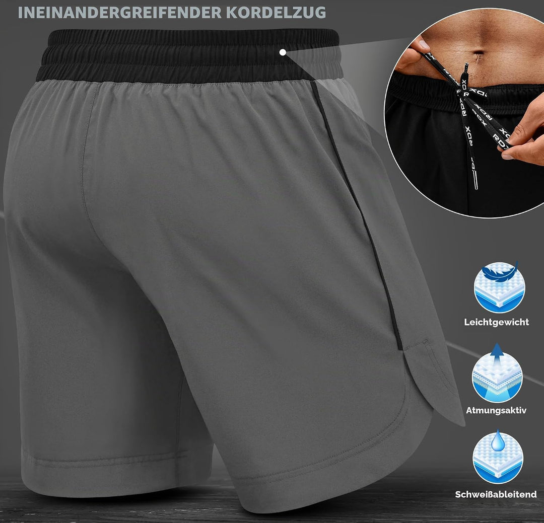 RDX MMA Shorts Sporthose Herren Kurz, Kampfsport Boxen Trainingshose Männer, Kickboxen Muay Thai Box