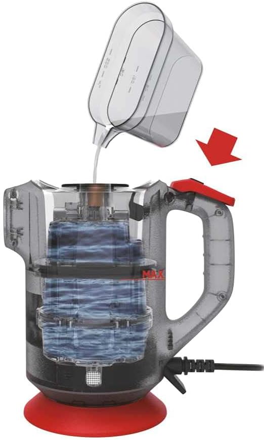 Hoover SGE1000 - Dampfreiniger, Trockendampf für Gewebe, Nassdampf für harte Oberflächen, Mehrfachzu