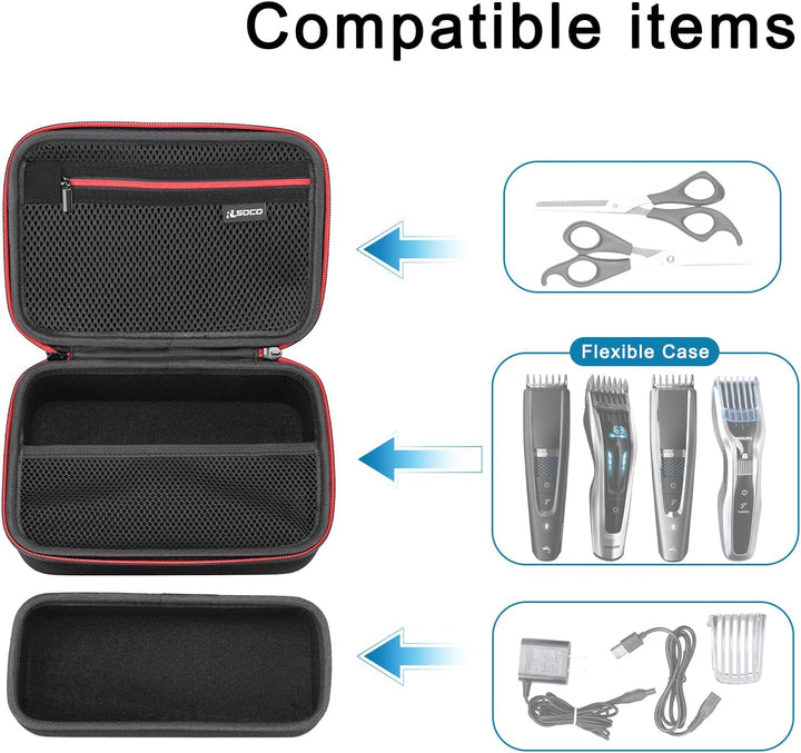 RLSOCO Tasche für Philips Hair Clipper Series 5000 &7000&9000 Haarschneider Modell HC5650/15,HC5630/