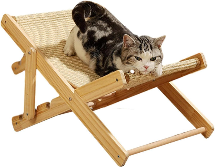 Katzen Sisal Stuhl, Katzenstuhl Sisal. Katzen Liegestuhl Mit Vier Gängen Verstellbar, Katzen Liegest