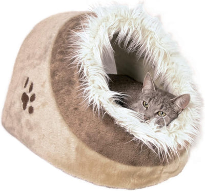 Trixie 36282 Kuschelhöhle Minou, 41 × 30 × 50 cm, beige/braun beige 41 × 30 × 50 cm, beige 41 × 30 ×