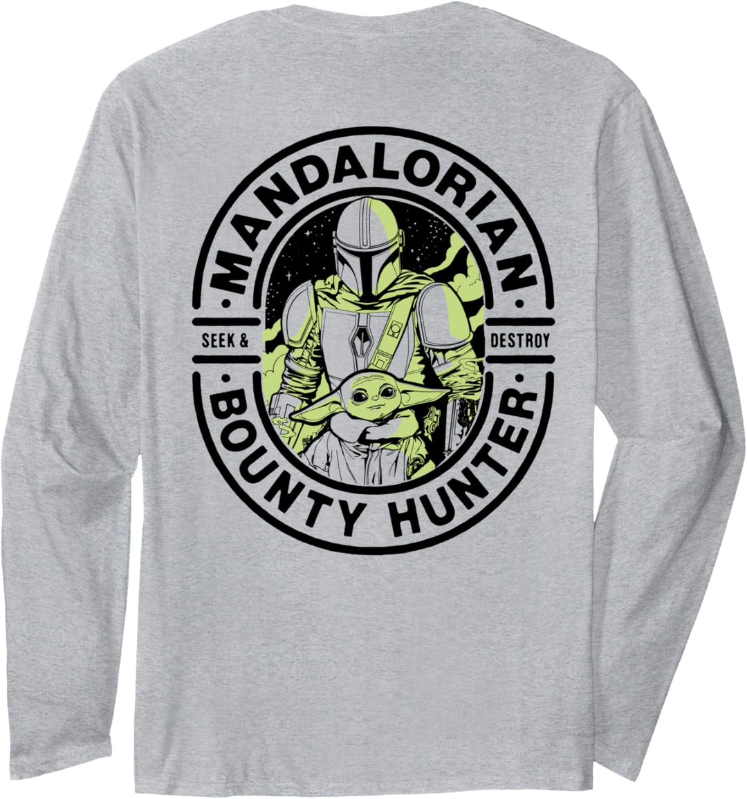 Star Wars The Mandalorian Neon Logo Langarmshirt