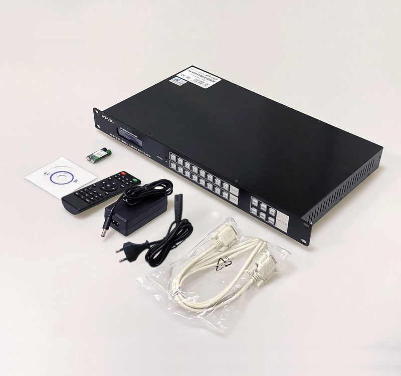 MT-VIKI HDMI Matrix Switch 8 in 8 Out Rackmount Splitter & Switch 8x8 mit IR-Fernbedienung RS-232 LA