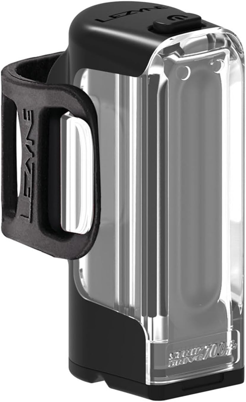 LEZYNE Strip Drive Fahrrad-Frontlicht, wiederaufladbar, 520 mAh, IPX7, wasserdicht, weisses LED-Fron