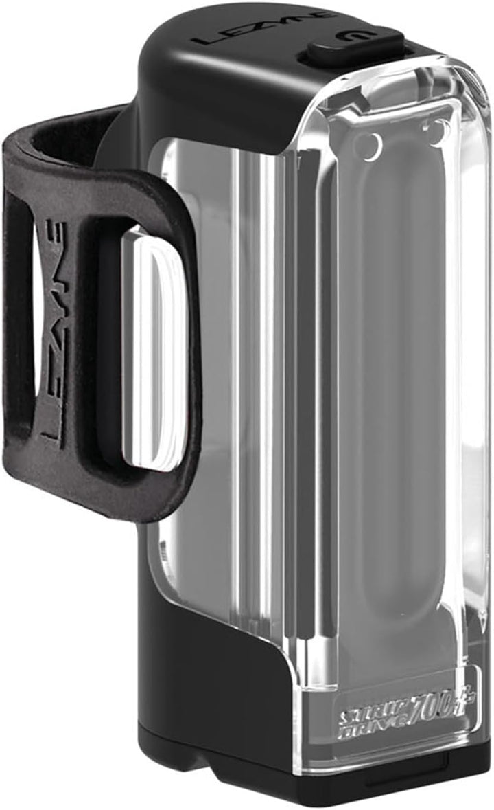 LEZYNE Strip Drive Fahrrad-Frontlicht, wiederaufladbar, 520 mAh, IPX7, wasserdicht, weisses LED-Fron