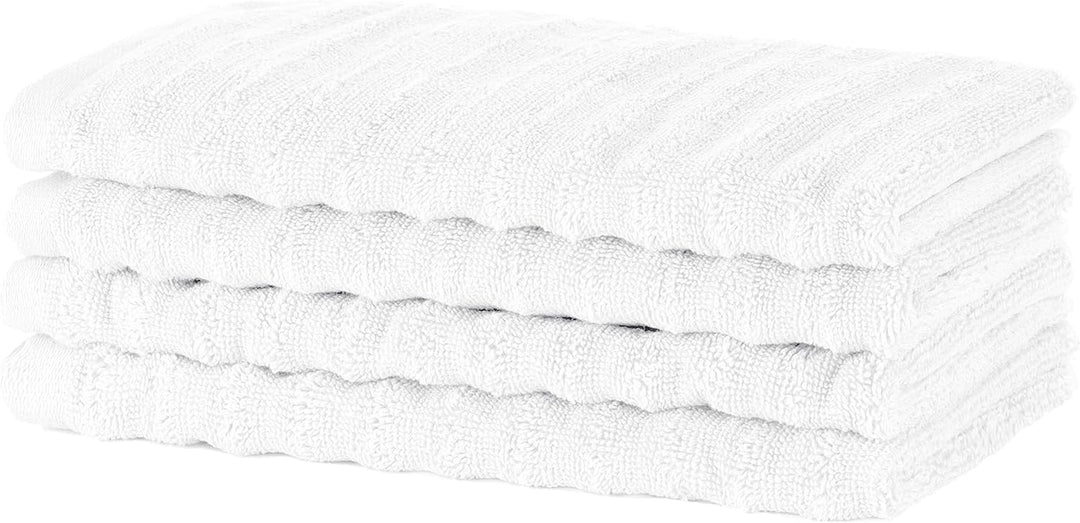 Merana OSLO Gästehandtücher 30x50 cm - 4X Luxus Gästehandtuch - Gäste Handtücher aus 100% feinster B