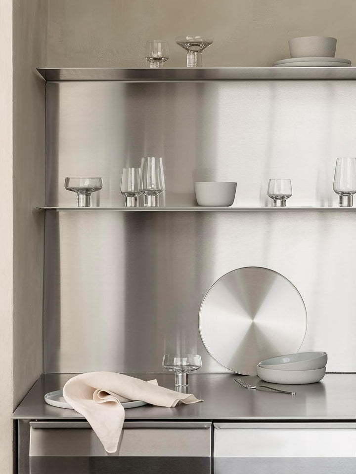 blomus | Tablett | Peasy | Edelstahl Stainless Steel | rund S ⌀30cm | Indoor | Stainless Steel 30 cm