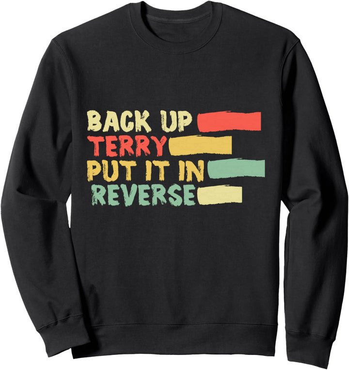 Back It Up Frottee Feuerwerk Amerikanische Flagge 4. Juli Sweatshirt