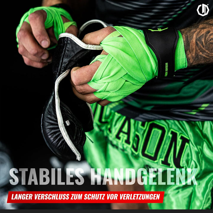 MMA Handschuhe - Kampfsport Training Grappling - Kunstleder - Knöchel- und Gelenkschutz Grün S, Grün