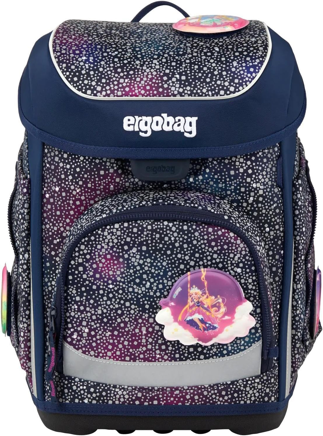 ergobag cubo Set ergonomischer Schulranzen Klassisch 5-teilig 1. Klasse Grundschule Bärlaxy - Lila E