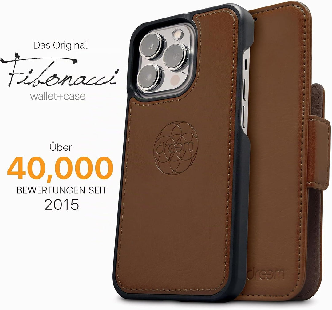 Dreem Fibonacci iPhone 13 Pro Max Brieftaschen-Etui / 2-in-1 stossfestes Etui und abnehmbares Folio