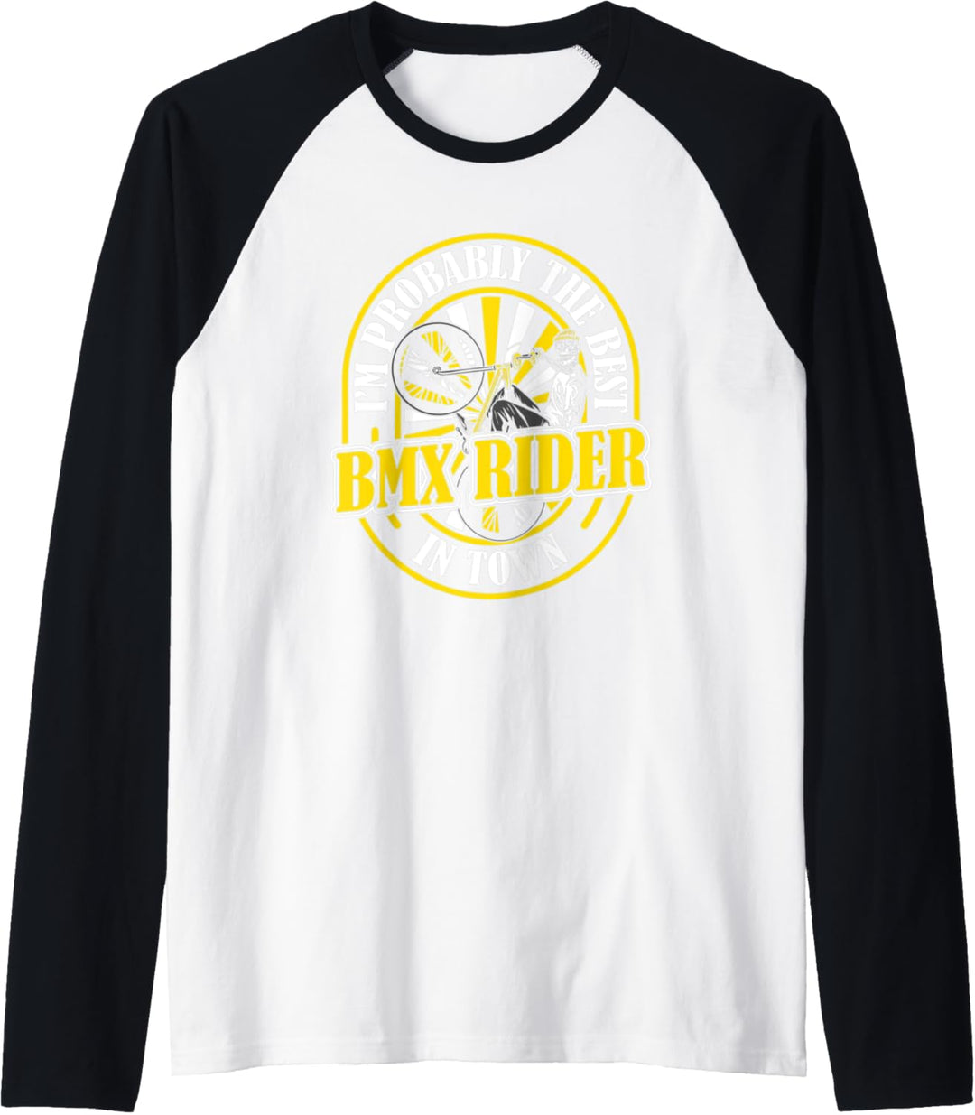 Witzig Bmx Biker Freestyle Stunts Halfpipe - Tricks Bmx Raglan