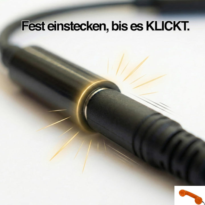 Opis 60s Micro - Retro Handyhörer für Android Smartphones, Tablets, Notebooks und Handys in der Form