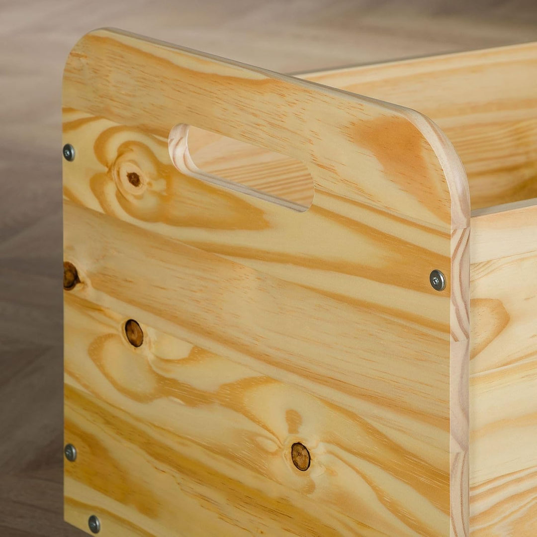 IDIMEX Spielzeugkiste Benjamin aus Kiefer Massivholz Natur - Kinderzimmer Aufbewahrung, Spielzeugbox