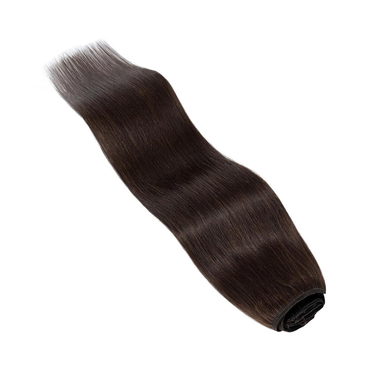 Elailite Clip in Extensions Echthaar, 5 Pcs Remy Haarverlängerung mit 12 Clips, 60cm-75g Glattes Haa