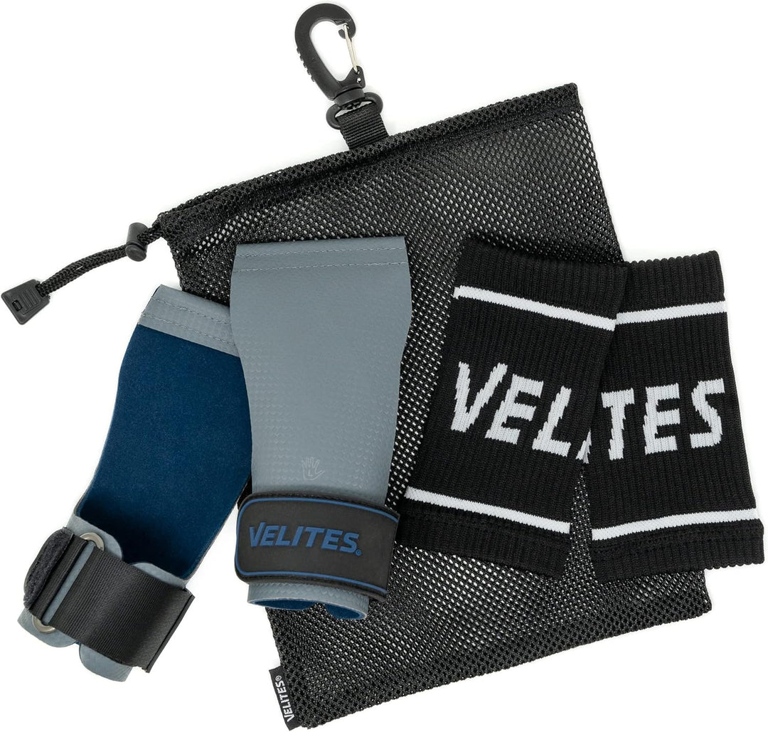 Velites – Offizielle Crossfit® Games Quad Ultra Grips – Ohne Kreide und Glatte Stangen – Handgelenkb