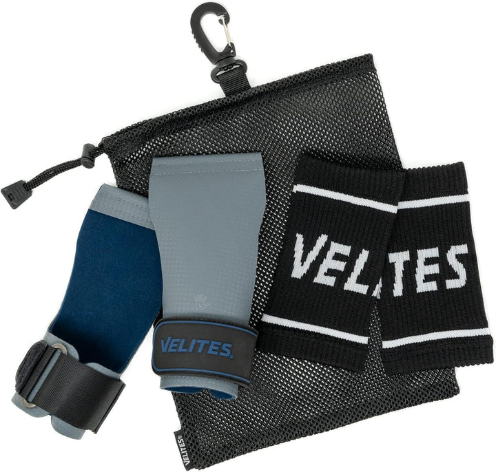Velites – Offizielle Crossfit® Games Quad Ultra Grips – Ohne Kreide und Glatte Stangen – Handgelenkb