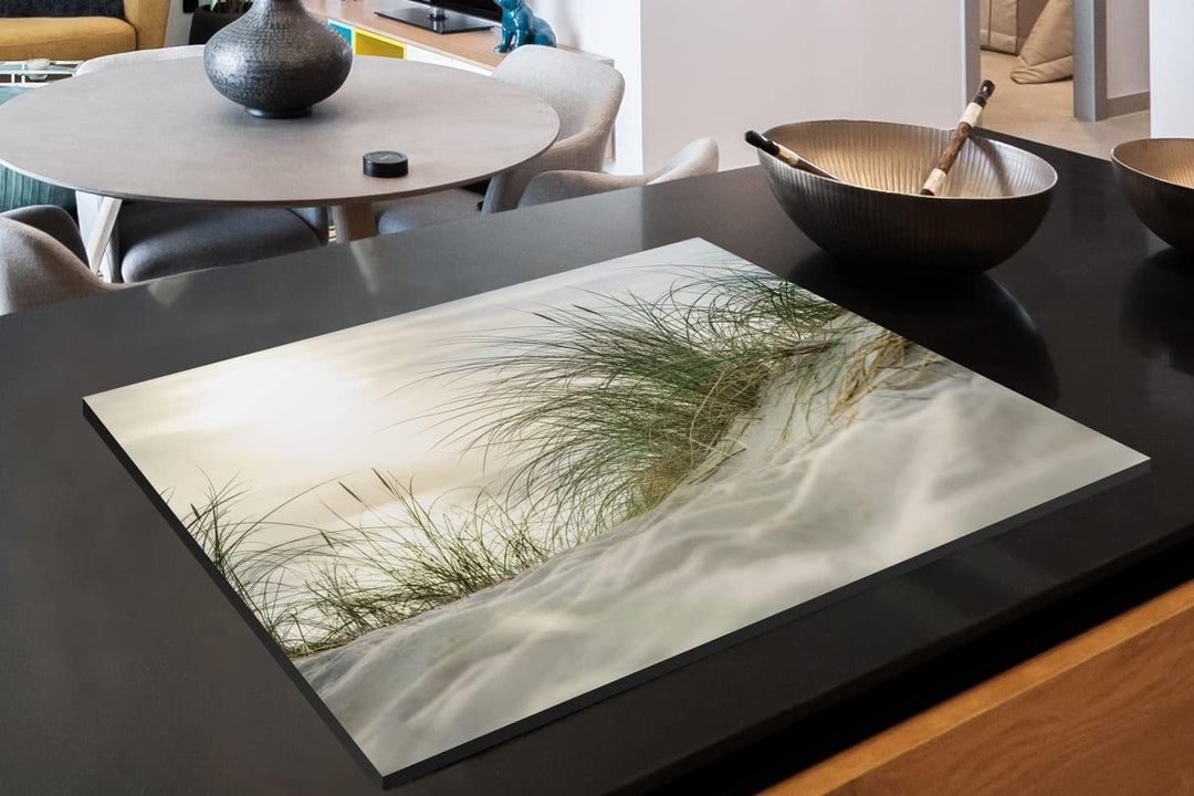 MuchoWow Herdabdeckplatte Ceranfeld Spritzschutz Küche Dünen am Wattenmeer 78x52 cm Induktionsherd A