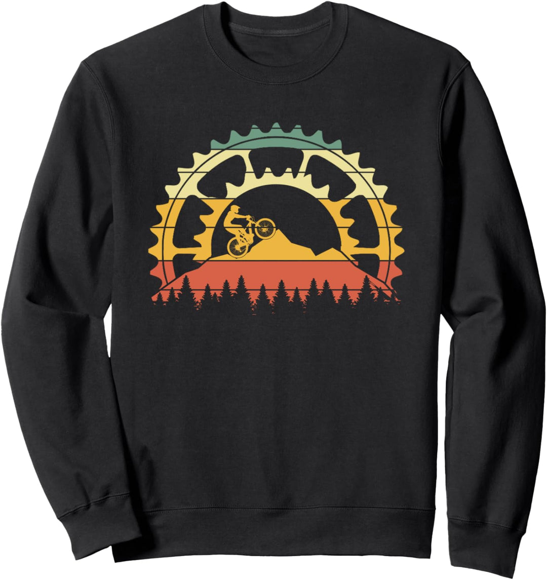 Vintage Mountainbiking Gear Retro Fahrrad Fahrer Geschenke Sweatshirt