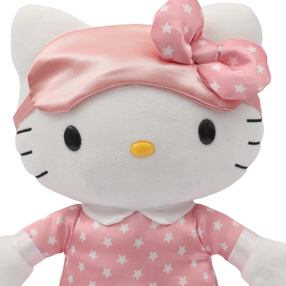 Hello Kitty HKT10000 Leuchtendes Plüschtier, 35 cm mit Licht, weiche und angenehme Komposition, mit