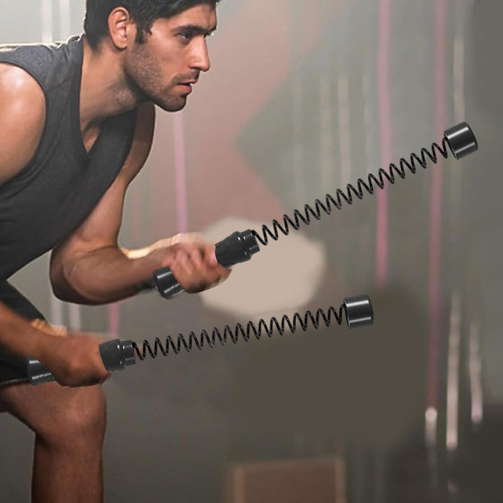 Battle Rope – 2 tragbare Arm-Übungsseile | Multifunktionales Fitnessgerät für das Training zu Hause