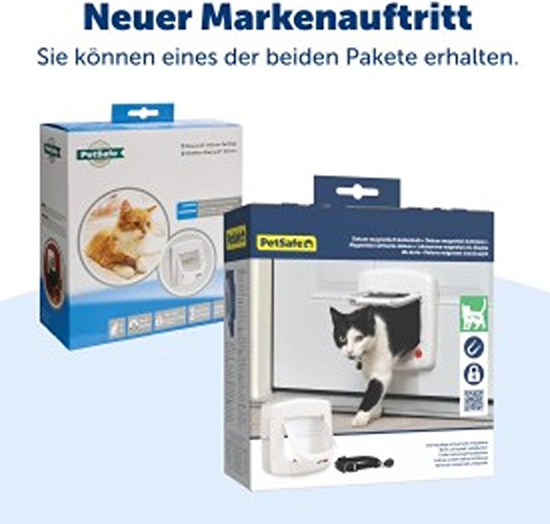 PetSafe Staywell Magnetische Katzenklappe Deluxe, Magnet-Schlüssel gibt nur Ihrer Katze Zugang - häl
