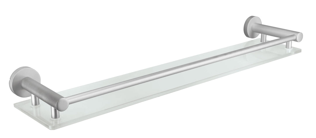 Kleine Wolke Ablage Apollo, Wandaccessoire, Farbe Milky, Material: Aluminium, Glas