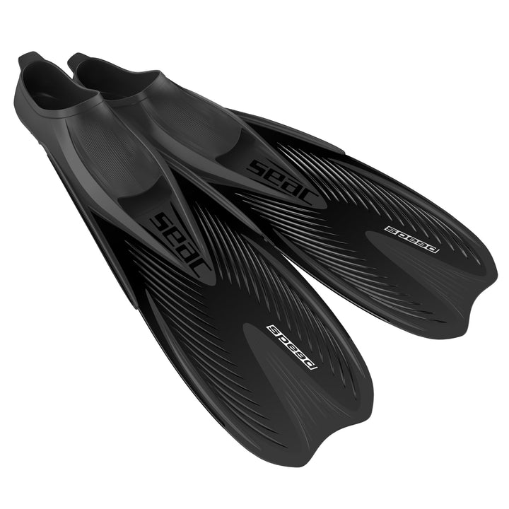 Seac-Sub Speed Schnorchelflossen Mit Geschlossenem Schwarz 40/41, Schwarz 40/41