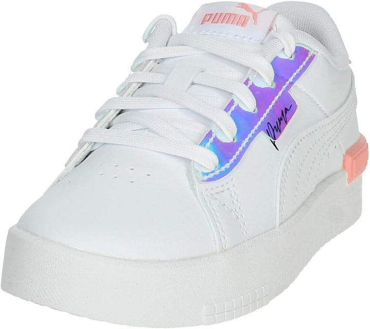 PUMA Mädchen Jada Crystal Wings Ps Sneaker 30.5 EU Puma White Peach Smoothie Puma Black, 30.5 EU Pum