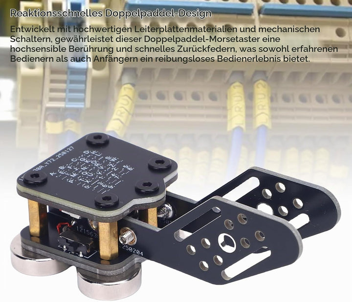 Morse Code Keyer Double Paddle CW Automatische PCB 4 ND Magnettrainer USB -Schnittstelle Morse Key f