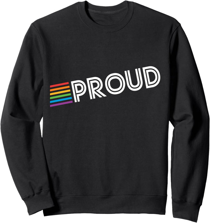 Retro Rainbow Proud Gay Pride Sweatshirt