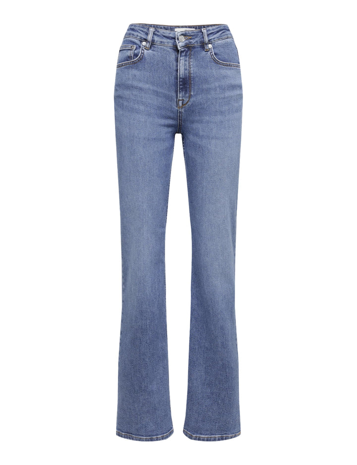Selected Femme Female High Waist Jeans Mid-Wash 26W / 32L Medium Blue Denim, 26W / 32L Medium Blue D
