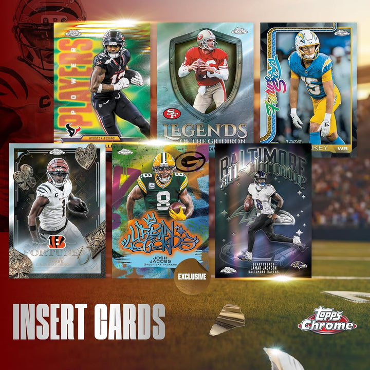 2025 Topps Chrome Football – werkseitig versiegelt – Value Box