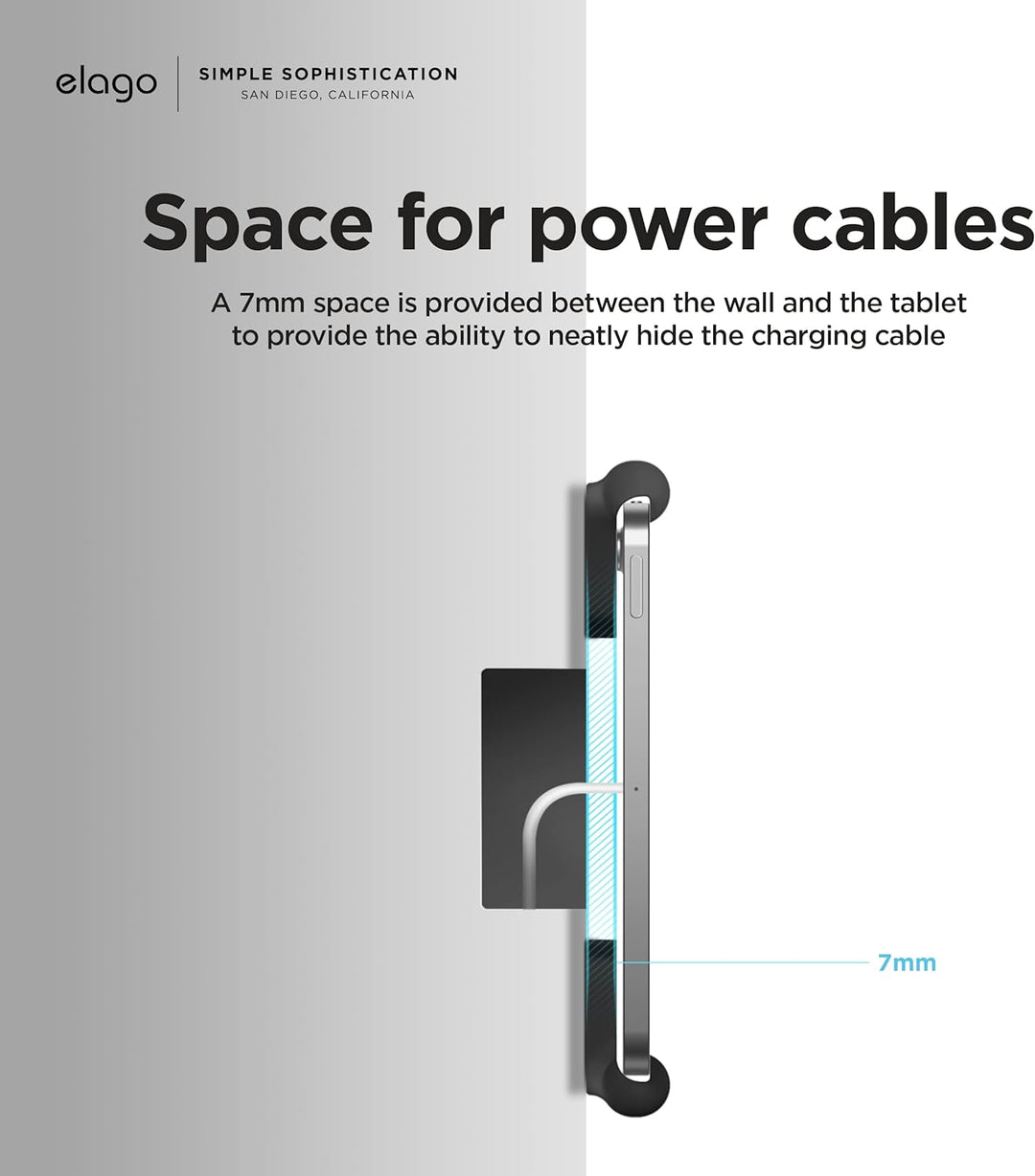 elago Home Hub Mount Tablet Wandhalterung Kompatibel mit Apple iPad, iPad Air/Pro, Samsung Galaxy Ta