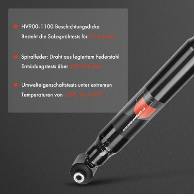 Frankberg 2x Stossdämpfer Gasdruck Hinterachse Kompatibel mit A6 4B2, C5 1997-2004 A6 Avant 4B5 1997