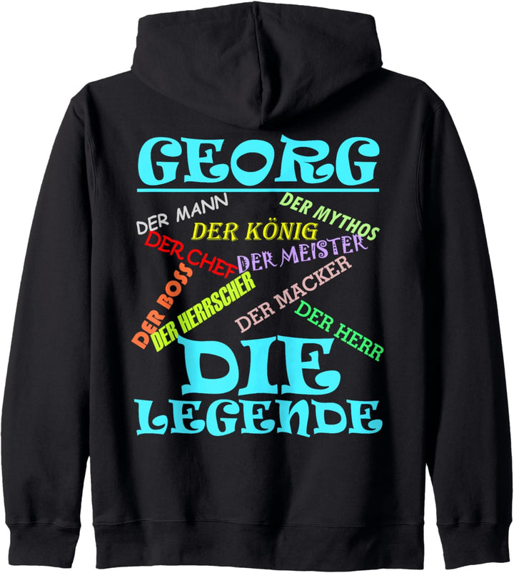 Lustiger Männer Name Vorname Georg mit Spruch zu Weihnachten Kapuzenjacke
