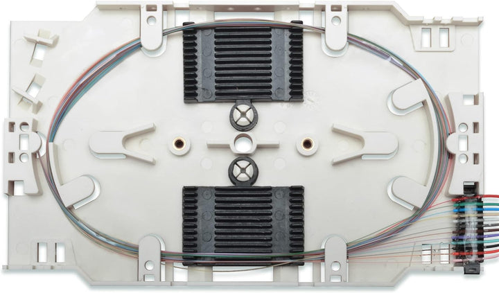 DIGITUS LWL Spleiss-Kassette - 12 Pigtails - Vormontiert - LC - OS2 - Durchgefärbt nach DIN IEC 6030
